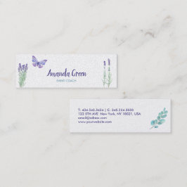 Snyggt Blommigt Butterfly-Affärskort Mini Visitkort