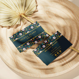 Snyggt Blommigt Elegance | Modern Chic Visitkort
