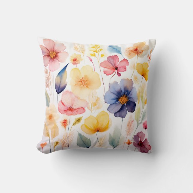 Snyggt Blommigt - Elfenbenskusten för utskrift av  Kudde (Framsida)