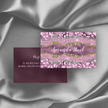 Snyggt blommigt glitter Lila rosa guld monogram