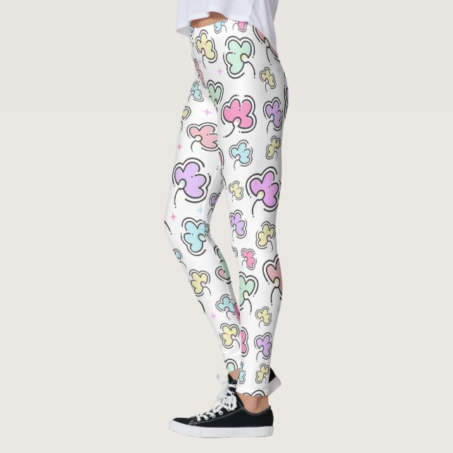 Snyggt Blommönster Legging (Vänster)