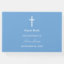 Snyggt Blue Baptism Guest Bok