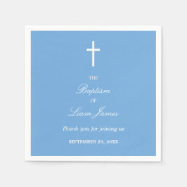 Snyggt Blue Baptism Party Napkins Pappersservett