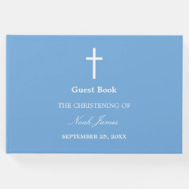 Snyggt Blue Christening Guest Bok