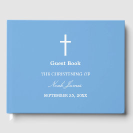 Snyggt Blue Christening Guest Bok