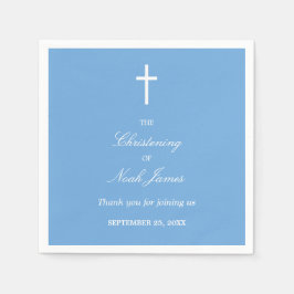 Snyggt Blue Christening Party Napkins Pappersservett