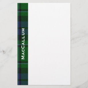 Snyggt Blue & Grönt MacCallum Tartan Play Brevpapper