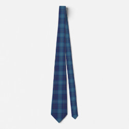 Snyggt Blue Klan MacKerrell Tartan Play Neck Tie Slips
