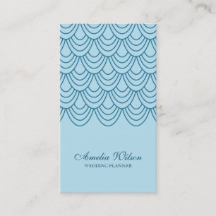 Snyggt Blue Line Geometric Social Media Visitkort
