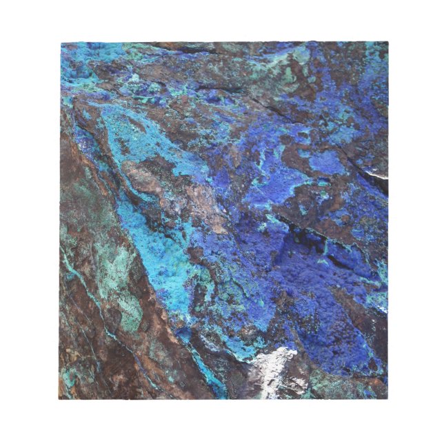 Snyggt Blue Marble Stone Anteckningsblock (Framsida)