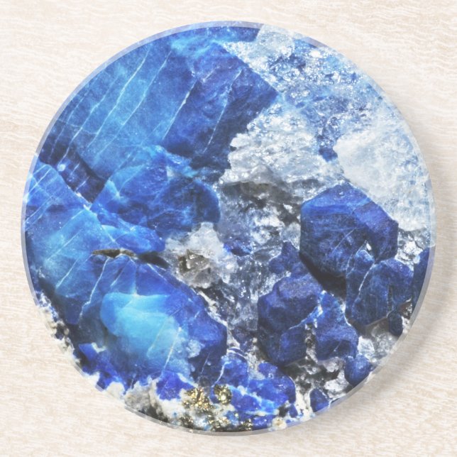 Snyggt Blue Marble Stone Underlägg Sandsten (Framsidan)