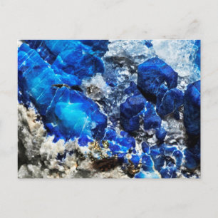 Snyggt Blue Marble Stone Vykort