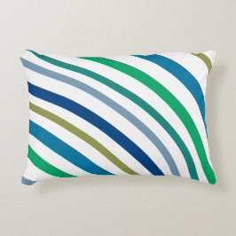 Snyggt Blue och Grönt Prydnadskudde