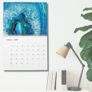 Snyggt Blue Turcos Modern Wall Kalender