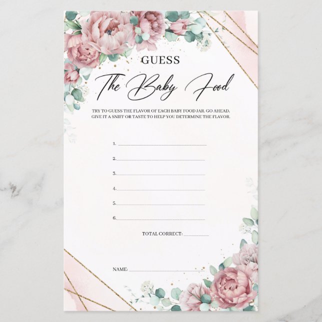 Snyggt boho  blommigt guld gissar att mat i Baby (Framsida)