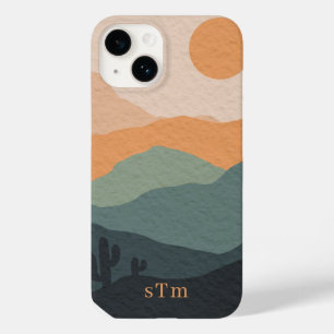 Snyggt Boho Earthy Abstrakt Desert liggande