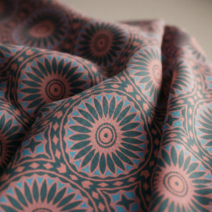 Snyggt Boho Mosaic Geometric Mönster Tyg