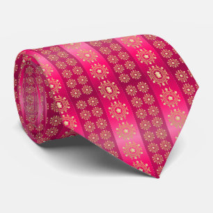 Snyggt Boho Rosa Mönster Slips