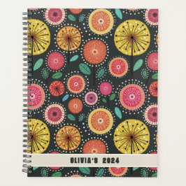 Snyggt Boho Scandinavian Blommigt Planner
