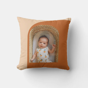 Snyggt Boho Terracotta Anpassningsbar Photo Keepsa Kudde