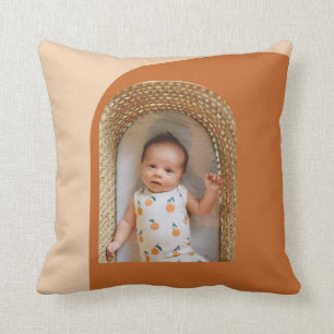 Snyggt Boho Terracotta Anpassningsbar Photo Keepsa Kudde