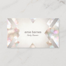 Snyggt Bokeh Modern and Elegant Event Planner Visitkort
