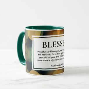 Snyggt Bokeh Personalizable BLESSED Christian Mugg