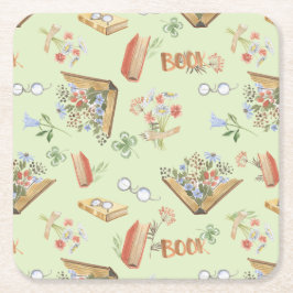 Snyggt boktematiserat pappersunderlägg underlägg papper kvadrat