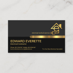 Snyggt Brev E Electrician Service Visitkort