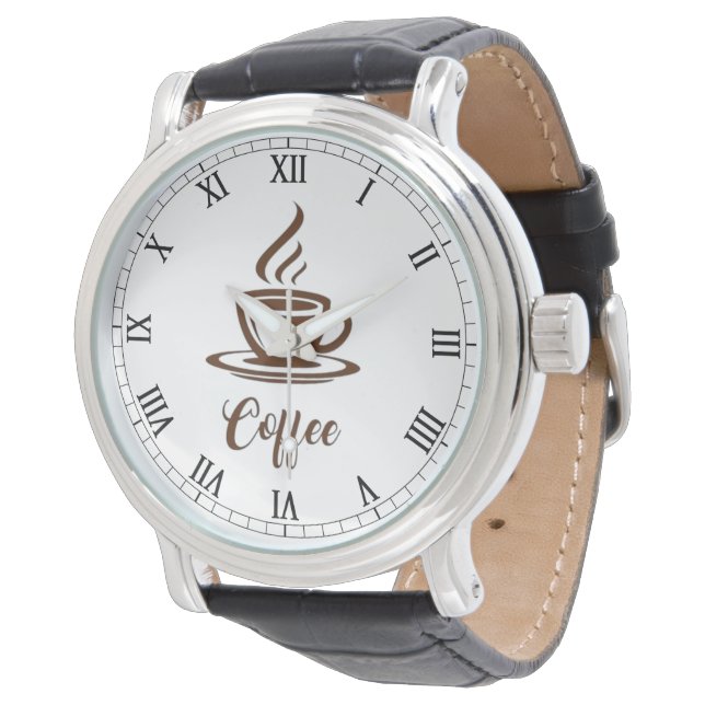 Snyggt Brown Watch for Coffee House Employees Armbandsur (Vinklad)