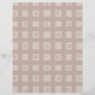 Snyggt Brun Mönster Scrapbookpapper: