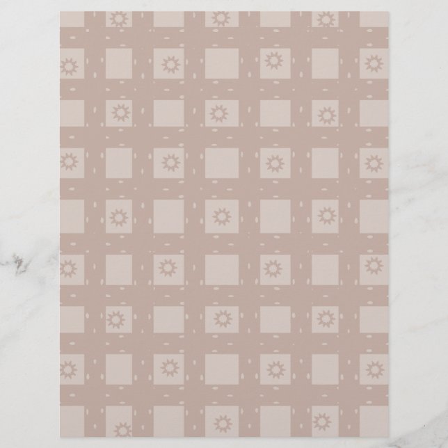 Snyggt Brun Mönster Scrapbookpapper: (Framsida)