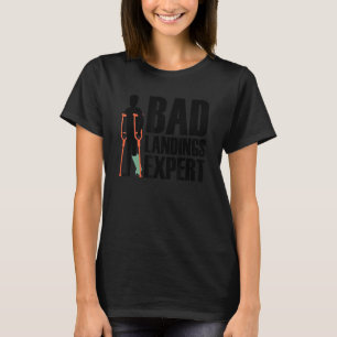 Snyggt brutet ben för män kvinnor brutet fot ben a t shirt