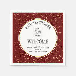 Snyggt Burgundy Business SHOWER Pappersservett