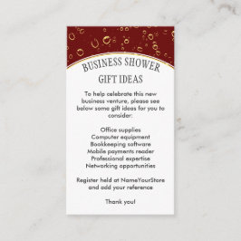 Snyggt Burgundy Business SHOWER Tilläggskort