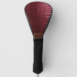 Snyggt Burgundy Crocodile Leather look Monogram