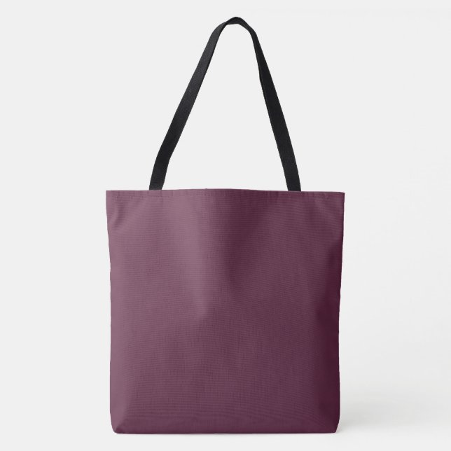 Snyggt Burgundy Tote Bag Tygkasse (Framsida)