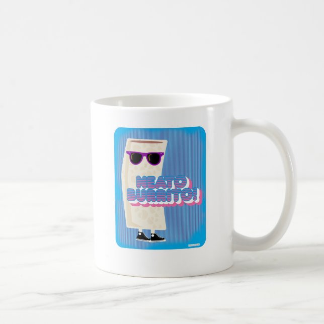 Snyggt Burrito Roligt Mexikanskt Matmotto Kaffemugg (Höger)