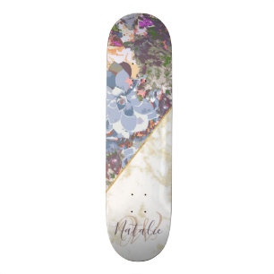 Snyggt Cactus och succulents design Mini Skateboard Bräda 18,5 Cm