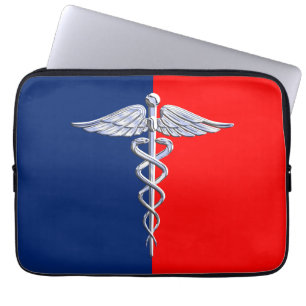 Snyggt Caduceus Medical Symbol League Laptop Fodral