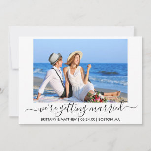 Snyggt Calligraphy Gifta sig Photo Spara Datumet