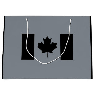 Snyggt Canadian Flagga in Black