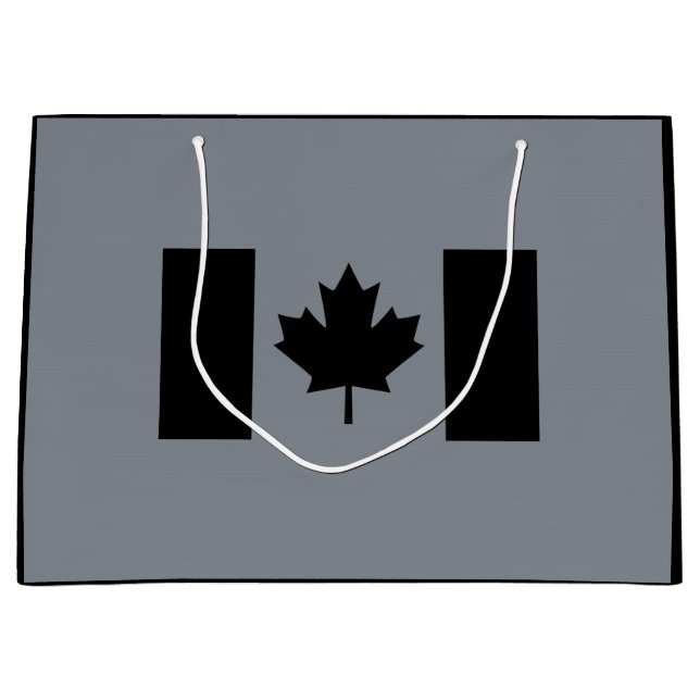 Snyggt Canadian Flagga in Black (Framsidan)