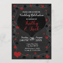 Snyggt casino bröllopsinbjudan inbjudningar