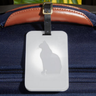 Snyggt Cat Silhouette Luggage Tag Bagagebricka