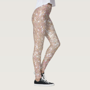 Snyggt Champagne Girly Glitter Leggings