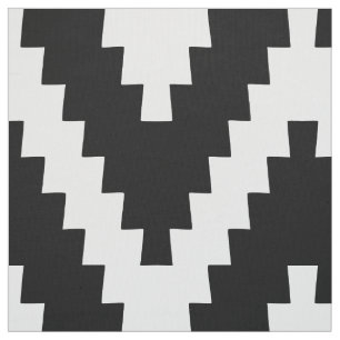 Snyggt Chevron Mönster Black White Sewing Tyg