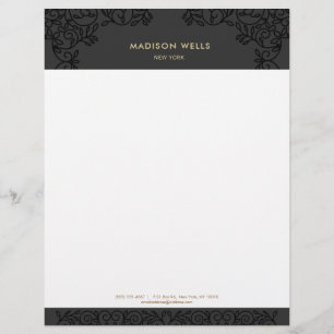 Snyggt Chic Black Ornate Ram Brevhuvud