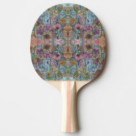 Snyggt Chic Blomsterträdgård Vattenfärgsfärg Pingisracket
