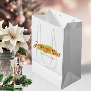 Snyggt Chic Gold Foil Joyeux Noel-jul
